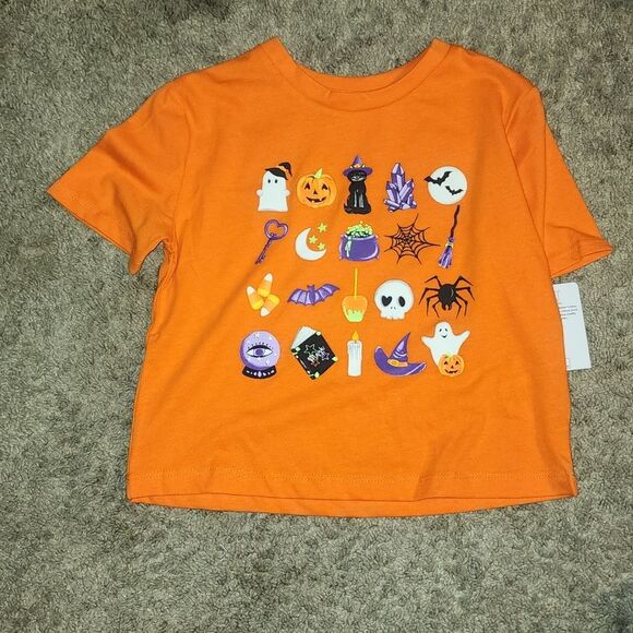 Girls Short Sleeve Halloween Icon Tee Size XS - Picture 4 of 5